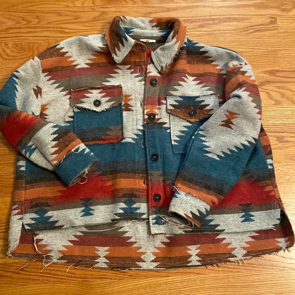 southwest style jacket. never worn. bought from boutique craft show.